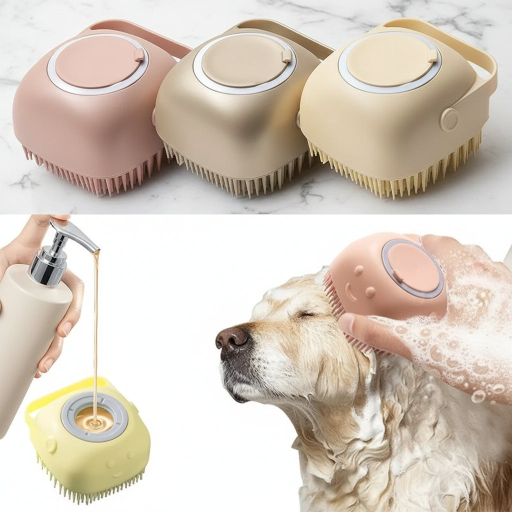 FurEase Spa Brush – 2-in-1 Grooming & Bath Time Bliss for Dogs and Cats