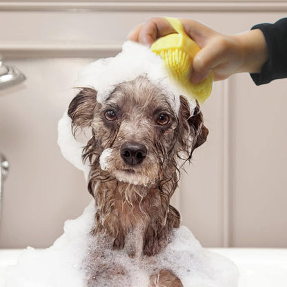 SilkGroom™ Professional Silicone Fur Brush – Gentle, Effective Grooming for All Coat Types