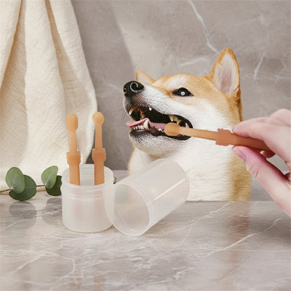 Soft Silicone Toothbrush & Tongue Sper for Dogs and Cats