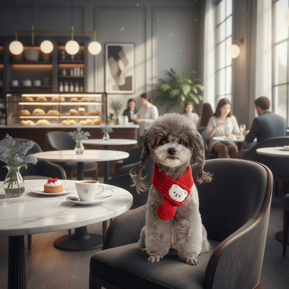 SnugTail Knit Scarf – Festive Warmth & Style for Cats and Dogs